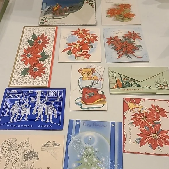 New. NEVER USED Vintage  Christmas Cards