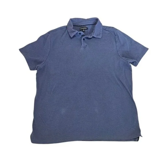 Banana Republic Polo Shirt Men Blue 100% Cotton XL