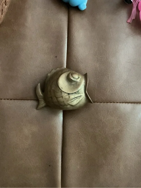 Brass Fish Aquarium Ornament - Gold Decorative Accent
