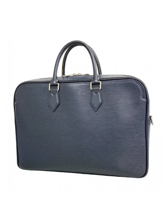Louis Vuitton Business Epi Dandy Briefcase MM Blue Marine