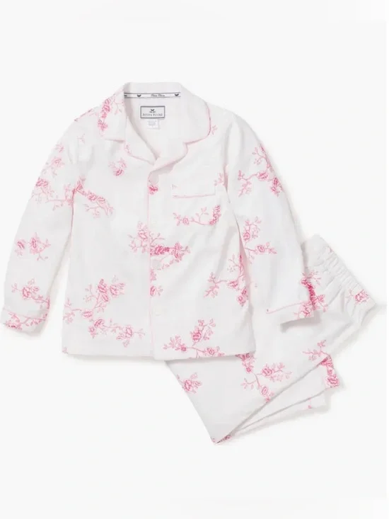 😴 Petite Plume English Rose Girls Pajama Set - Size 3