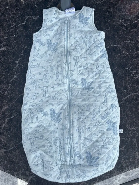 Just Born Quilted Wearable Baby Blanket Sleep Sac Safari Print