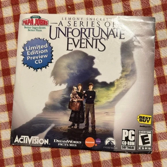 2004 Lemony Snickets Series Of Unfortunate Events LTD ED PREVIEW CD PC CD ROM