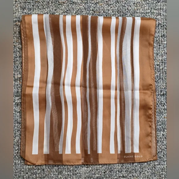 Elaine Gold For Collection XIIX Striped Oblong Scarf