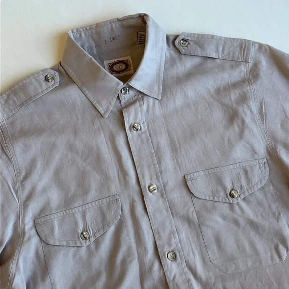Vintage‎ 80’s Banana Republic Khaki Safari Short Sleeve Shirt Mens Size Small
