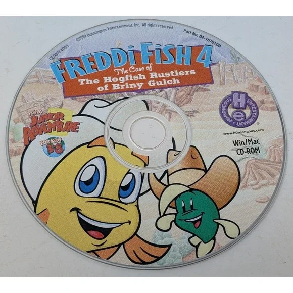 Freddi Fish 4 The Case Of The Hogfish Rustlers Of Briny Gulch PC/Mac CD-ROM 1999