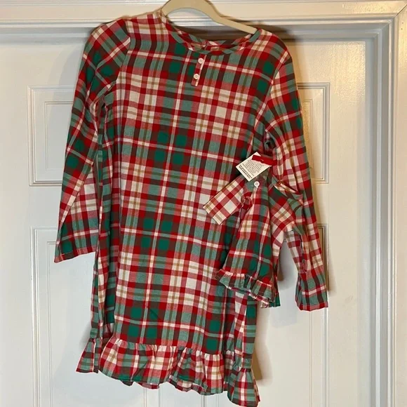 NWT Fun Love and Plaid Doll dress & girl nightgown - Jammies For Your Families