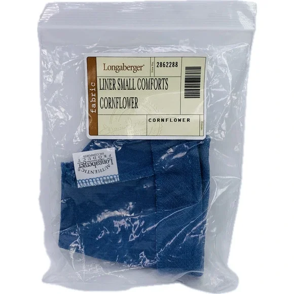Longaberger Cornflower SMALL COMFORTS Basket LINER ONLY New in Bag
