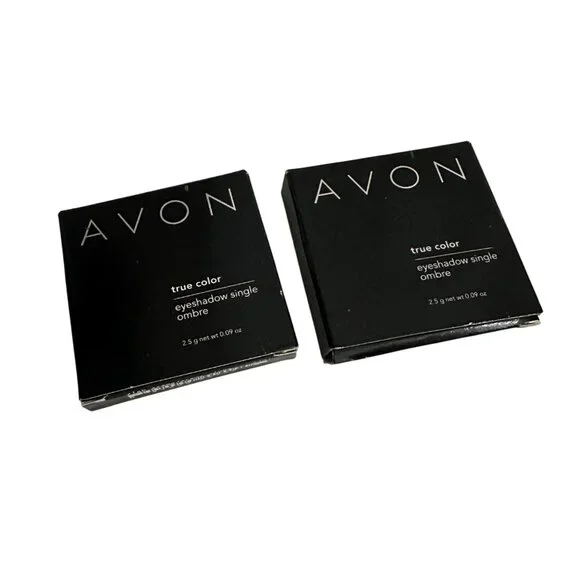 Avon True Color Eyeshadow Single E101 Rich Creme 2.5g net wt 2009 Lot of 2 NEW‎