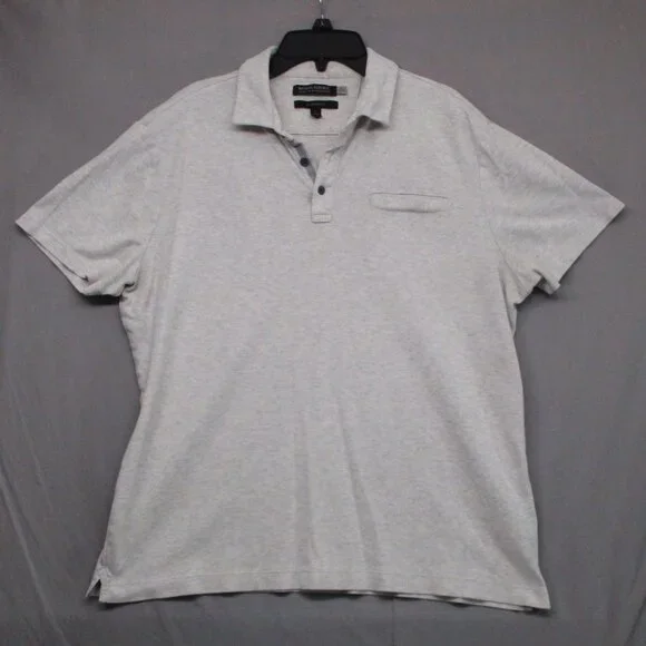 Banana Republic Standard Fit Collar T-Shirt Gray Men Size | L‎