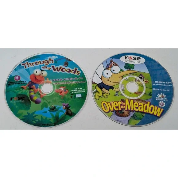 Through The Woods & Over In The Meadow Rose Interactive PC Game‎ Vintage Lot