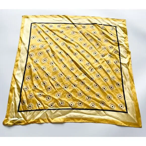Ann Taylor Factory Yellow Silk Scarf 25