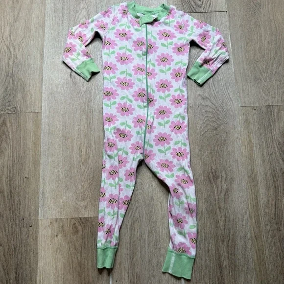 Hanna Andersson Size 3 90cm Kids Multicolor 100% Organic Cotton Pajama Suit