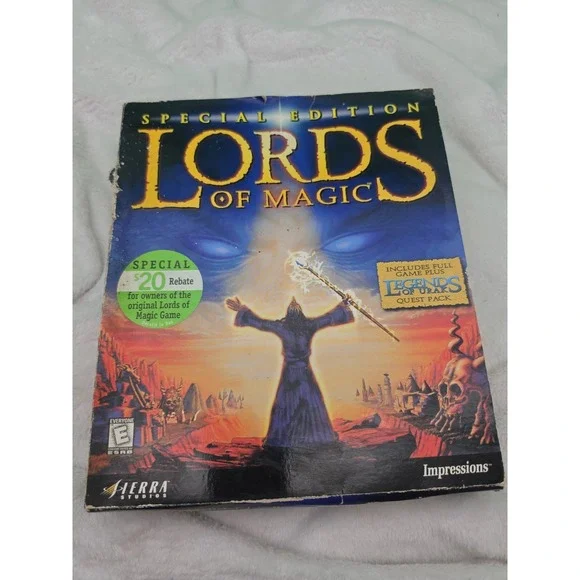 Lords of Magic: Special Edition (PC CD-ROM Big Box 1998 Sierra) Factory Sealed