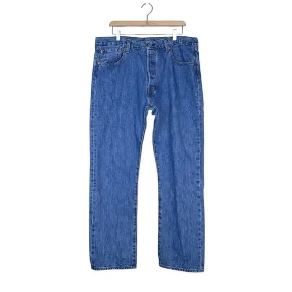 Levi's Men's 501 Straight Leg Button Fly Jean 38x32