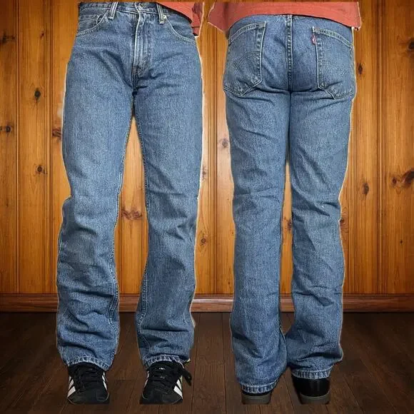 Levi's 29x32 505 Straight Leg Jeans Blue Denim Classic