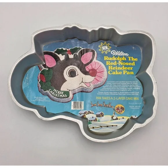 Wilton 2000 Rudolph Reindeer Cake Pan Mold #2105-1224