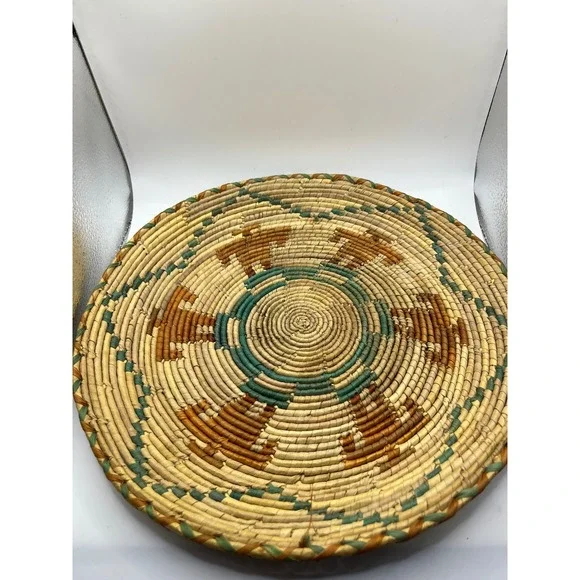 Handwoven‎ Basket Bowl Southwestern  Native American 11