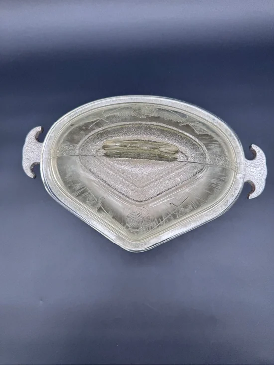 Clear Glass Covered Casserole Dish with Handles