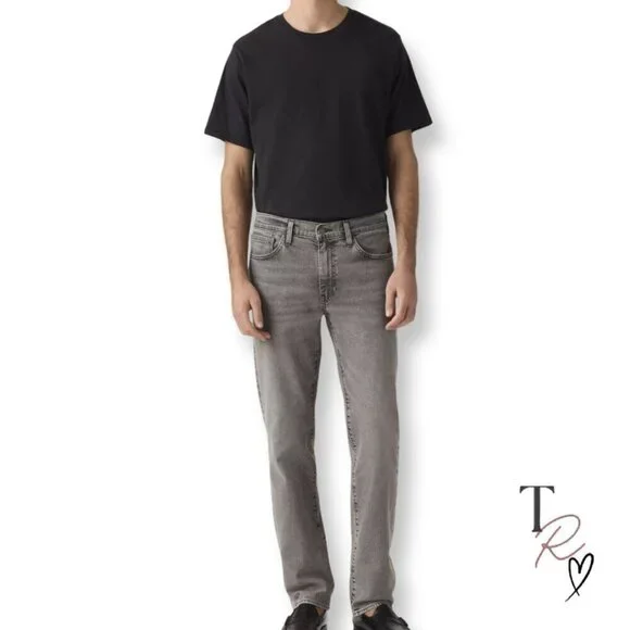 Levi’s 514 Straight Fit Straight Leg Gray Stretch Jeans Men’s 36 x 34