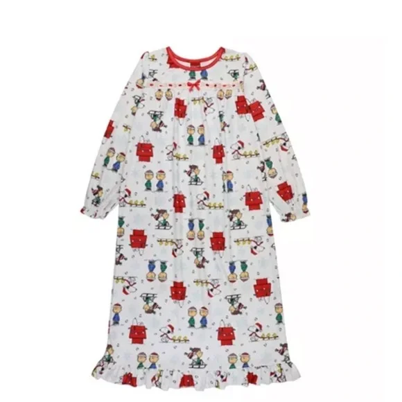 Peanuts Toddler Girls Granny Pullover Night Gown, night pajamas 2T