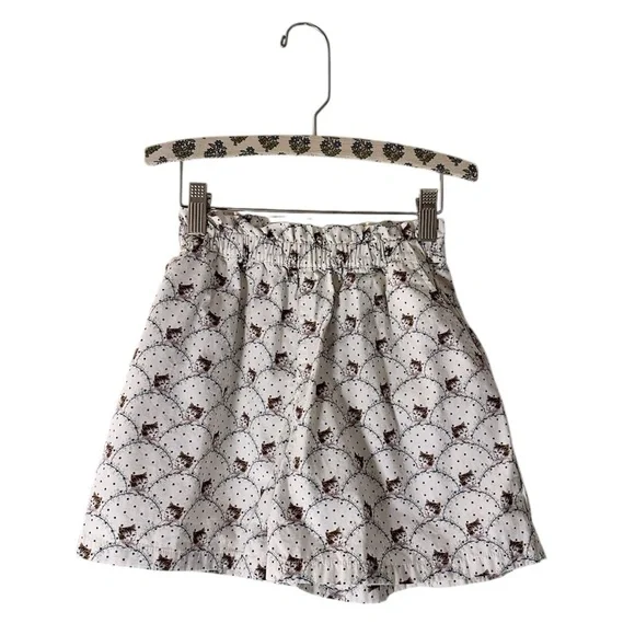 Paul & Joe For Uniqlo Kids Boxer Shorts Cats White Blue Pajamas