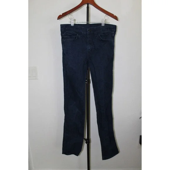 Levi's 511 Slim Fit Jeans Mens 32x34 Dark Indigo Blue Stretch Denim 04511-0717
