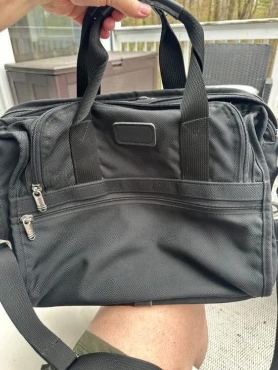 TUMI Alpha Black Nylon Laptop/File Bag- Excellent Condition