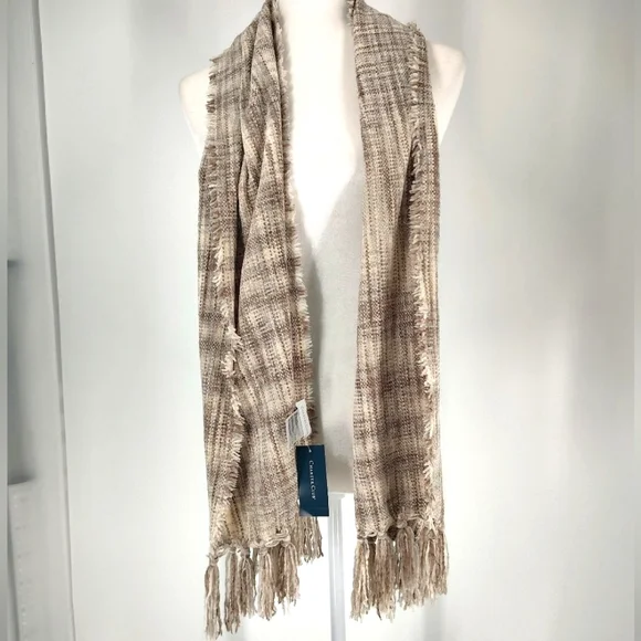 Charter Club Unisex Camel Scarf One Size