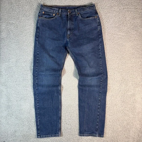 Levi's 505 Jeans Men's‎ 36x34 Blue Cotton Denim Straight Leg Workwear