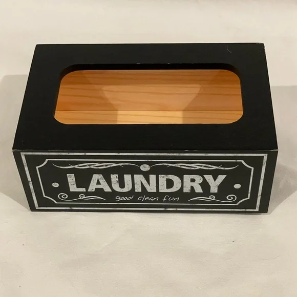 Black Antique Inspired‎ Dryer Sheet Laundry Box