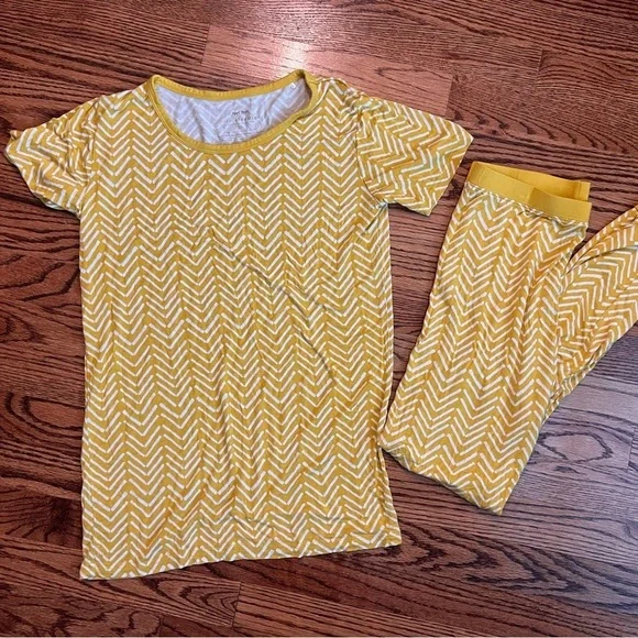 Little Sleepies Sunny Chevron 2-Piece Bamboo Pajama Set - Girls Size 16