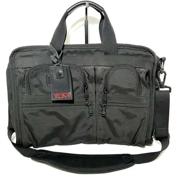 Tumi Alpha Nylon Expandable Organizer Laptop/Computer Briefcase Bag