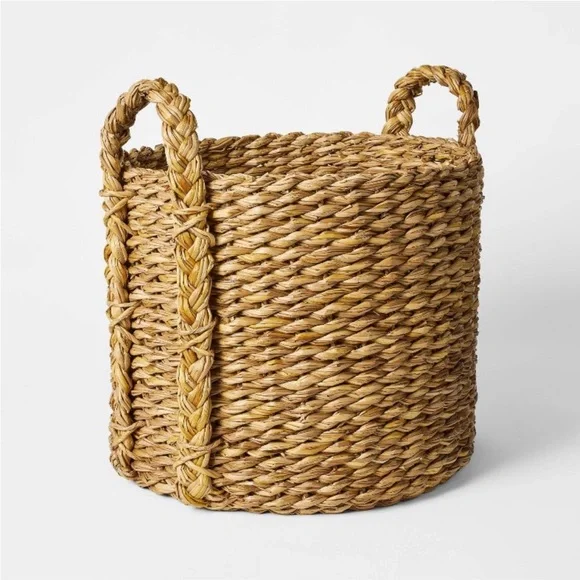 Large Chunky Weave Basket Threshold designed with Studio McGee