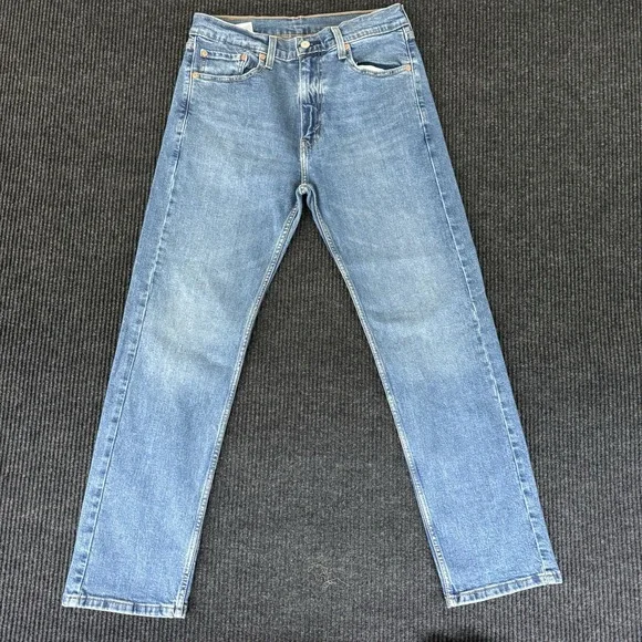 Levi's 505 Regular Fit Straight Leg Jeans Blue 32x30 Mens Denim Classic