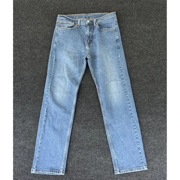 Levi's 505 Regular Fit Straight Leg Jeans Blue 32x30 Mens Denim Classic