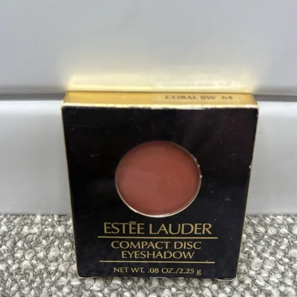 Estée Lauder Compact Disc Eyeshadow VTG Coral 8W 64 New In Box‎ NOS