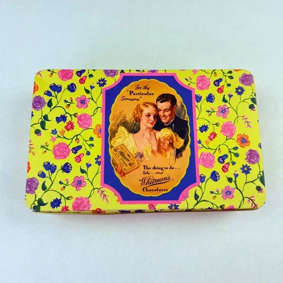 Whitman's Sampler 150th Anniversary Limited Edition Tin 1992 Floral Vintage‎
