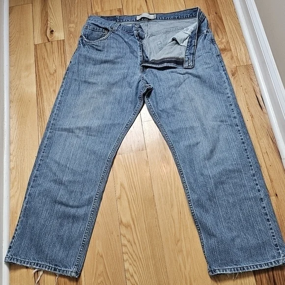 Levi’s 569 Loose Baggy Straight Denim Blue Jeans Skater Classic 38x29 See Descr