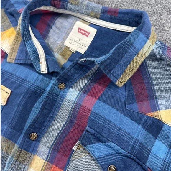 LEVI'S MEN CLASSIC DATSUM TWILL L/S SHIRT TOTAL ECLIPSE 3LDLW1541 WESTERN CASUAL