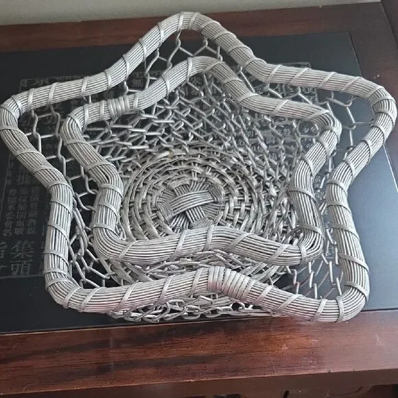 Star-Shaped Wicker Basket