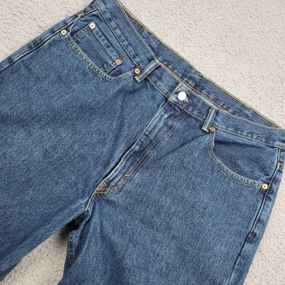 Levi's 550 Relaxed Fit Jeans Mens W38 L34 Blue Denim Classic Casual‎ Pants