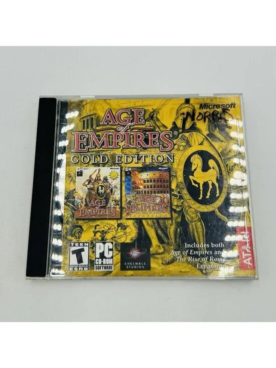 Age of Empires II: Gold Edition PC Game w/Expansion Pack - Jewel Case (2 Disc)