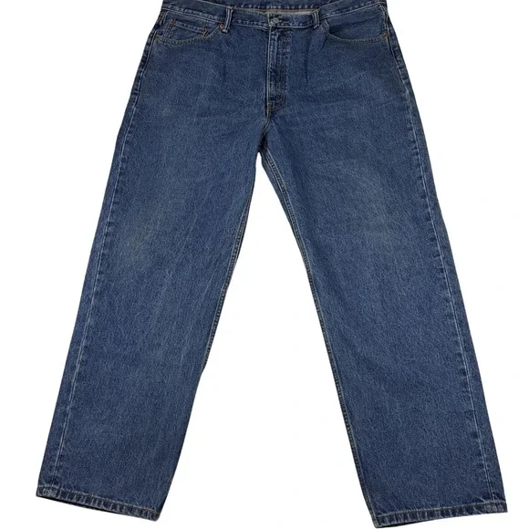 Levi's 550 Relaxed Fit Jeans Mens 42x32 Blue Excellent Denim Tapered Leg