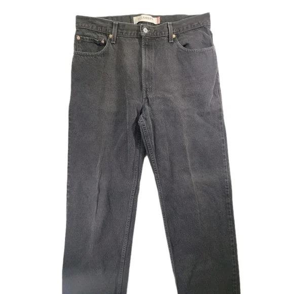 Levi's 550 jeans -‎ Relaxed fit Straight Leg - 36x34 Black Wash 100% cotton