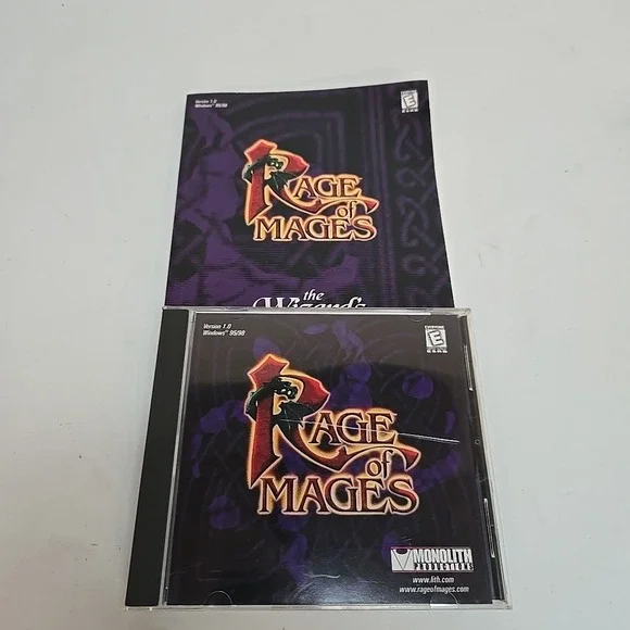 Rage of Mages PC Video Game CD &‎ Manual only 1998 Version 1.0 Windows