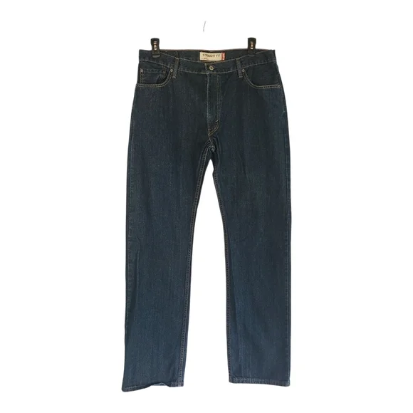 Levi’s 505 Regular Straight Fit Jeans – Dark Wash – 100% Cotton – 36x34