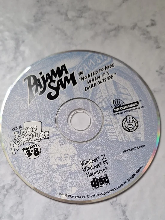 Pajama Sam PC Mac Game Disc - Good Fun