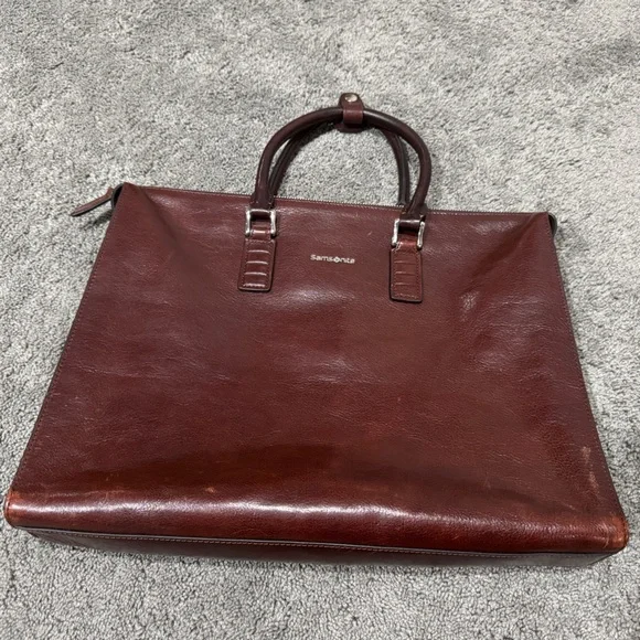 Vintage Samsonite Brown Leather Bag