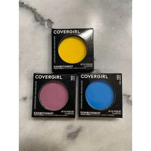 3 Covergirl Limited Edition Exhibitionist Velvet Mono Eye Shadow Large Singles